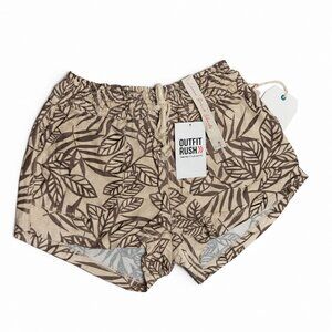 April Kiss Women’s Floral Print Shorts – Elastic Waist – Casual Summer Style